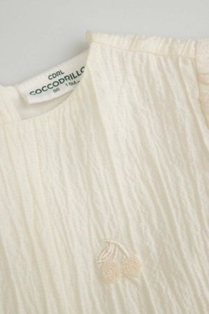 COCCODRILLO lühikeste varrukatega kleit, beež, WC6128201FGN-003-074, 74 suurus 