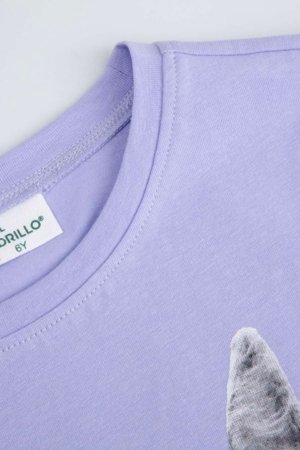 COCCODRILLO lühikeste varrukatega t-särk, lillad, WC6143217VGB-016-110, 110 suurus 