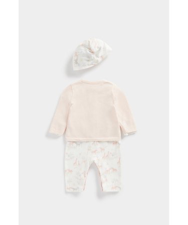 MOTHERCARE pükskostüüm, kardigan + beebimüts, EB419 