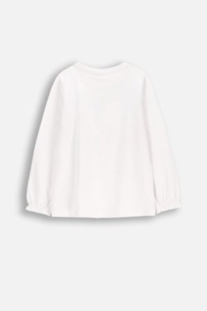COCCODRILLO pikkade varrukatega särk NOSTALGIC MEADOW GIRL KIDS, valge, WC5143101NGK-001-122, 122 cm 