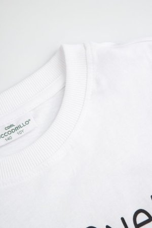 COCCODRILLO lühikeste varrukatega t-särk, valged, WC6143211VBB-001-158, 158 suurus 