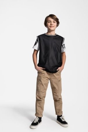 COCCODRILLO lühikeste varrukatega särk MONOCHROME BOY JUNIOR, värv, WC5143205MBJ-022-164, 164 cm 