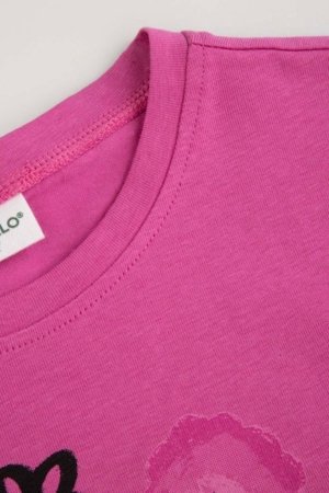 COCCODRILLO lühikeste varrukatega t-särk, roosad, WC6143204RGK-007-110, 110 cm 