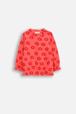 COCCODRILLO pikkade varrukatega särk NOSTALGIC MEADOW GIRL NEWBORN, roosa, WC5143101NGN-025-086, 86 cm 