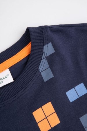 COCCODRILLO lühikeste varrukatega t-särk, tumesinised, WC6143206MBK-015-110, 110 cm 