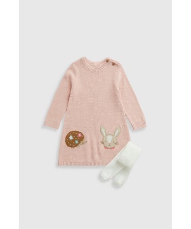 MOTHERCARE kleita ar garām piedurknēm un zeķubikses, JM579 116 