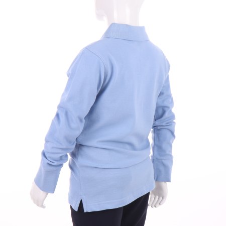 MAMAJUM långärmad polotröja 10-000006, helesinine, 128/134 cm 10-000006