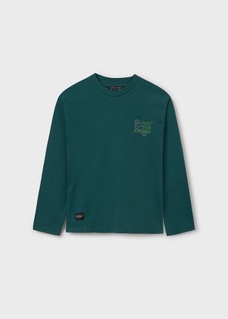 MAYORAL pikkade varrukatega t-särk 7D, rohelised, 7.089-50, 167 cm 