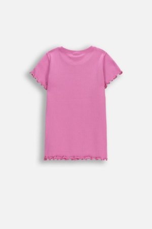 COCCODRILLO short sleeved t-shirt, pink, WC6143226VGA-007-122, 122 size 