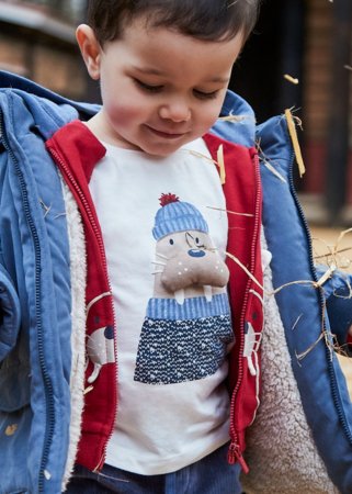 MAYORAL pikkade varrukatega t-särk, cream, 2.070-65 
