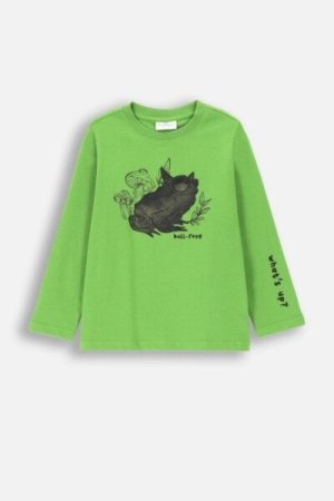 COCCODRILLO t-shirt GRUNGE SWAMP BOY KIDS, rohelised, ZC4143101GBK-011-122, 122 cm 