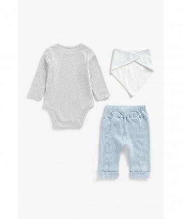 MOTHERCARE pikkade varrukatega bodi + jooksupüksid + pudipõll, ZA244 546998