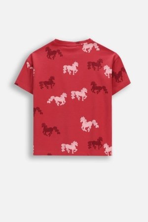 COCCODRILLO lühikeste varrukatega t-särk, punased, WC6143201GGK-017-110, 110 suurus 