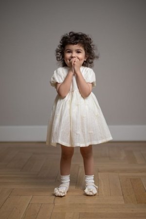 COCCODRILLO lühikeste varrukatega kleit, beež, WC6128201FGN-003-074, 74 suurus 