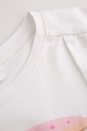 COCCODRILLO pikkade varrukatega särk REBEL GIRL KIDS, valge, WC5143102RGK-001-122, 122 cm 