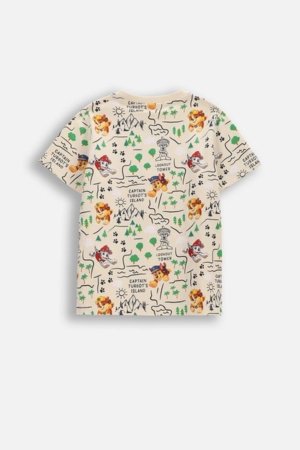 COCCODRILLO lühikeste varrukatega t-särk, beež, WC6143201LBD-002-116, 116 