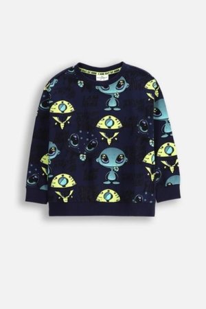 COCCODRILLO pikkade varrukatega särk COSMIC RAVE BOY KIDS, sinine, WC5143102CBK-015-122, 122 cm 