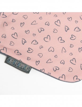 CHEEKY CHOMPERS närimisrätik kaela BOTANICAL BLOOM & MADE WITH LOVE, white/blue, 796 796