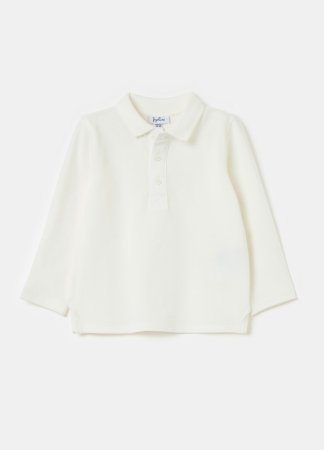 OVS pikkade varrukatega polo särk, valged, , 001974067 