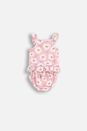 COCCODRILLO pikkade varrukatega beež särk HAPPY RETRO GIRL NEWBORN, roosa, WC5117301HGN-033-080, 80 cm 