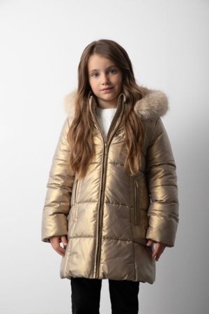 COCCODRILLO jakk OUTERWEAR GIRL KIDS, kuldne, ZC5152108OGK-023-110, 110 cm 