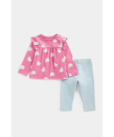 MOTHERCARE pikkade varrukatega t-särk ja sukapüksid, FA892 640446