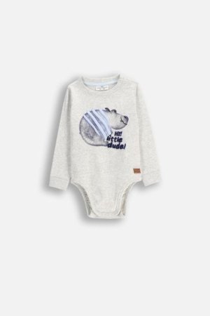 COCCODRILLO pikkade varrukatega beež särk SAGE TIME BOY NEWBORN, kreemjas, WC5112102SBN-002-080, 80 cm 