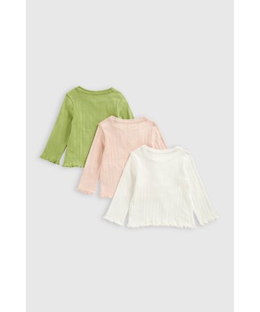 MOTHERCARE pikkade varrukatega t-särk 3 tk., JL468 