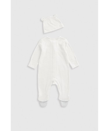 MOTHERCARE krekls ar garām piedurknēm, cepure un dūraiņi, IF294 74 