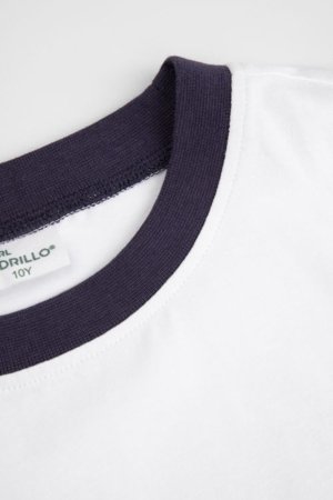 COCCODRILLO lühikeste varrukatega t-särk, valged, WC6143203SGJ-001-152, 152 cm 