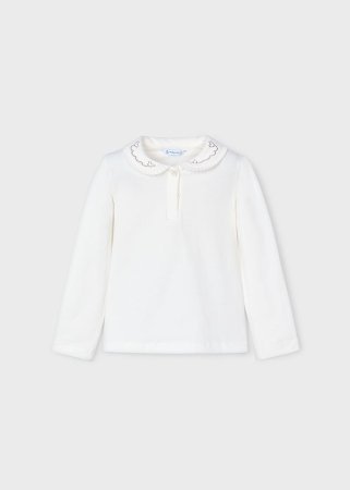 MAYORAL pikkade varrukatega polo särk 6B, natural, 131-34, 134 cm 
