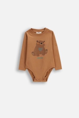 COCCODRILLO liivakajakas FOREST FRIENDS BOY NEWBORN, pruun, cm 