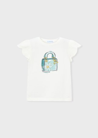 MAYORAL lühikeste varrukatega t-särk, natur-lake, 3.002-52, 110  cm 