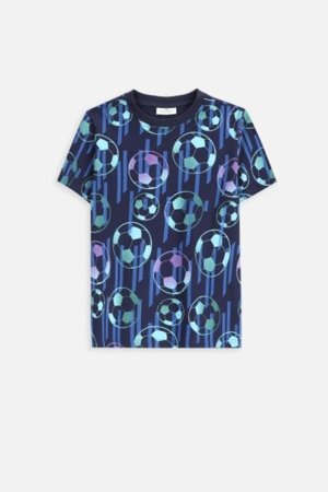 COCCODRILLO t-shirt EVERYDAY BOY A, blue, ZC5143220VBA-015-140, 140 cm 