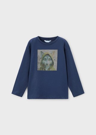 MAYORAL pikkade varrukatega t-särk, blue, 4.081-75, 10 cm 