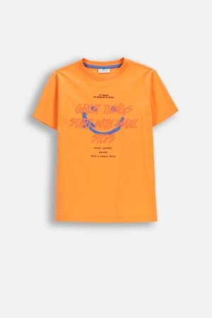 COCCODRILLO lühikeste varrukatega t-särk, oranžid, WC6143203RBJ-006-134, 134 cm 