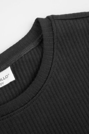 COCCODRILLO lühikeste varrukatega t-särk, mustad, cm 