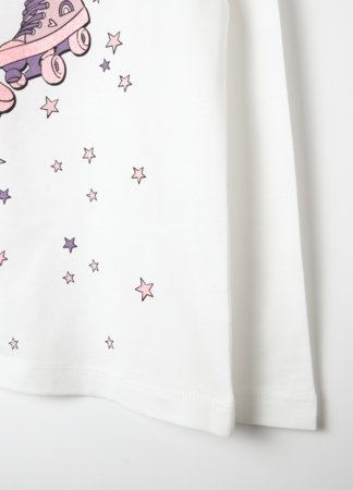 OVS pikkade varrukatega t-särk, valged, 140 cm, 002073945 