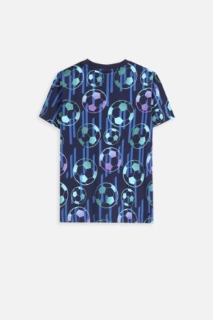 COCCODRILLO t-shirt EVERYDAY BOY A, blue, ZC5143220VBA-015-140, 140 cm 
