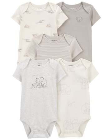 CARTER'S short sleeved body, 5tk., 1R036310 69-72 cm 