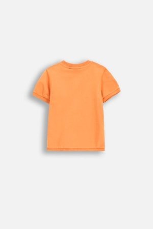 COCCODRILLO lühikeste varrukatega särk SAGE TIME BOY NEWBORN, oranž, WC5143201SBN-006-086, 86 cm 