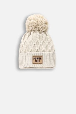 COCCODRILLO cap ACCESSORIES WINTER GIRL, beige, ZC4364302AWG-002-056, 56 cm 