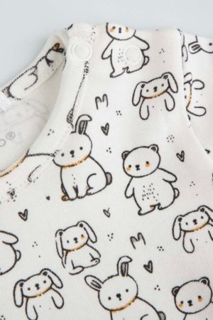 COCCODRILLO pikkade varrukatega bodi, beež, suurus 