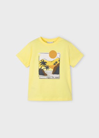 MAYORAL lühikeste varrukatega särk, yellow, 3034-34, 140 cm 