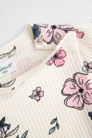 COCCODRILLO pikkade varrukatega bodi, beež, suurus 