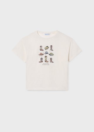 MAYORAL lühikeste varrukatega t-särk, bone, 6.005-89, 157  cm 