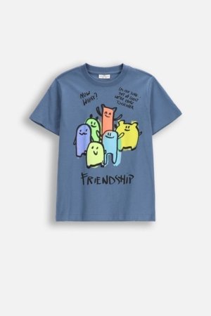 COCCODRILLO lühikeste varrukatega t-särk, sinised, WC6143211VBA-014-122, 122 cm 