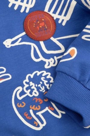 COCCODRILLO sweatshirt BETWEEN FRIENDS BOY NEWBORN, cobalt, ZC4132101BBN-032-086, 86 cm 