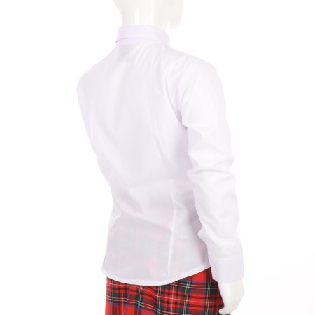 MAMAJUM klassikaline pikkade varrukatega särk tüdrukule, valge, 10-000024, 158/164 cm 10-000024