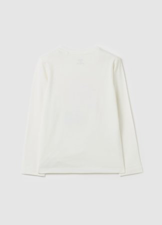 OVS pikkade varrukatega t-särk, valged, 140 cm, 002136807 